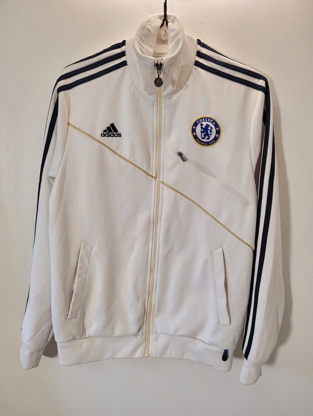 Adidas FC CHELSEA 2010/11 Track Jacket Soccer Football Training Zip-up - Size S
